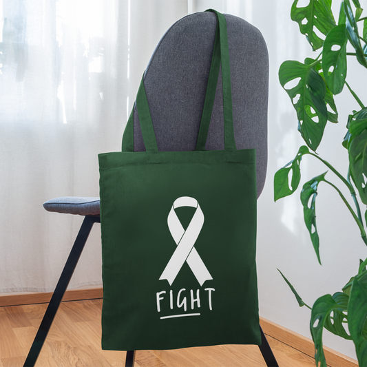 Awareness Ribbon Fight Tote Bag - forest green