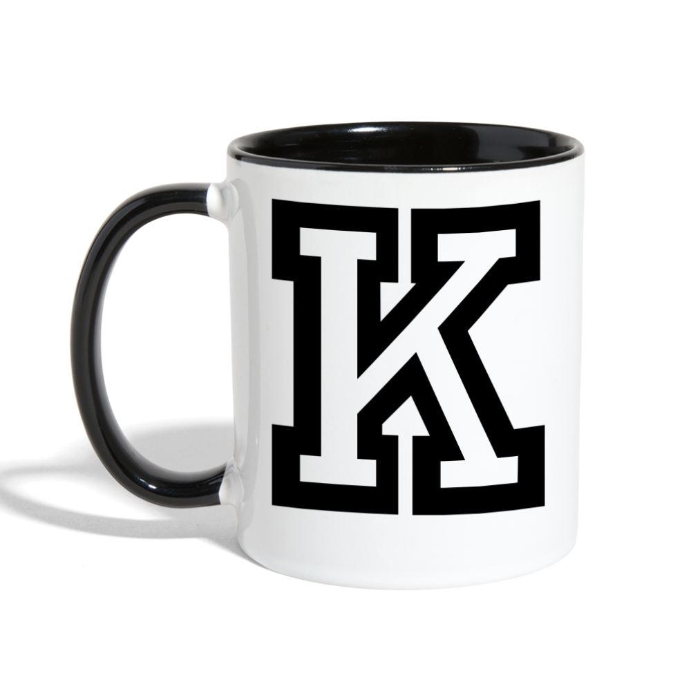 K Coffee Mug - white/black