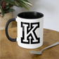 K Coffee Mug - white/black