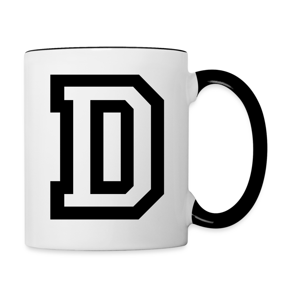 D Coffee Mug - white/black