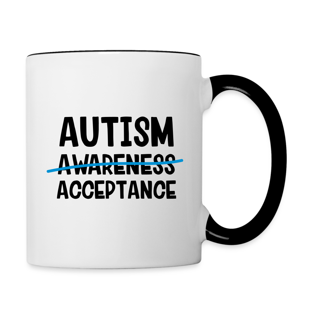 Autism Acceptance Coffee Mug - white/black