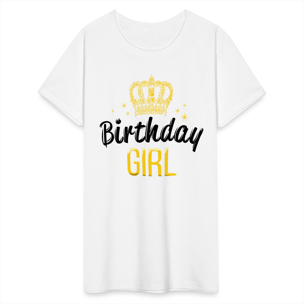 Birthday Girl Gildan Ultra Cotton Ladies T-Shirt - white