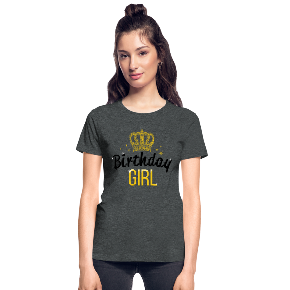 Birthday Girl Gildan Ultra Cotton Ladies T-Shirt - deep heather
