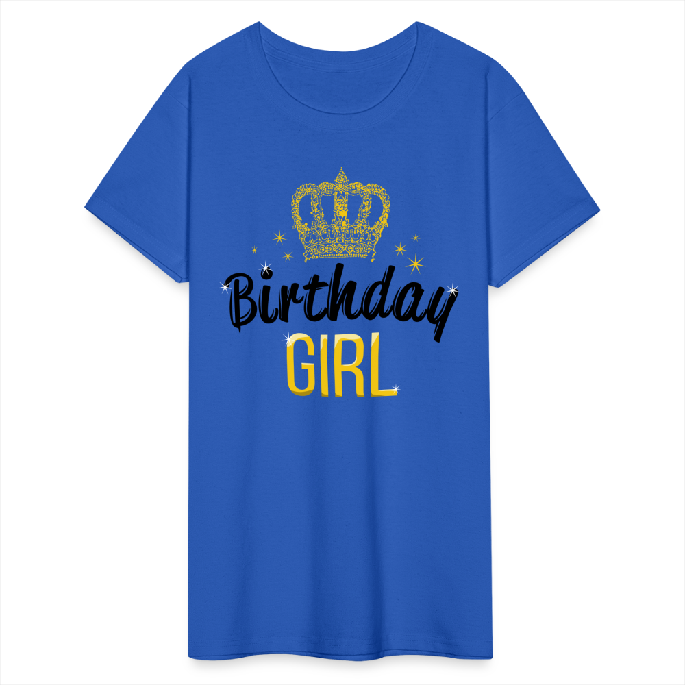 Birthday Girl Gildan Ultra Cotton Ladies T-Shirt - royal blue