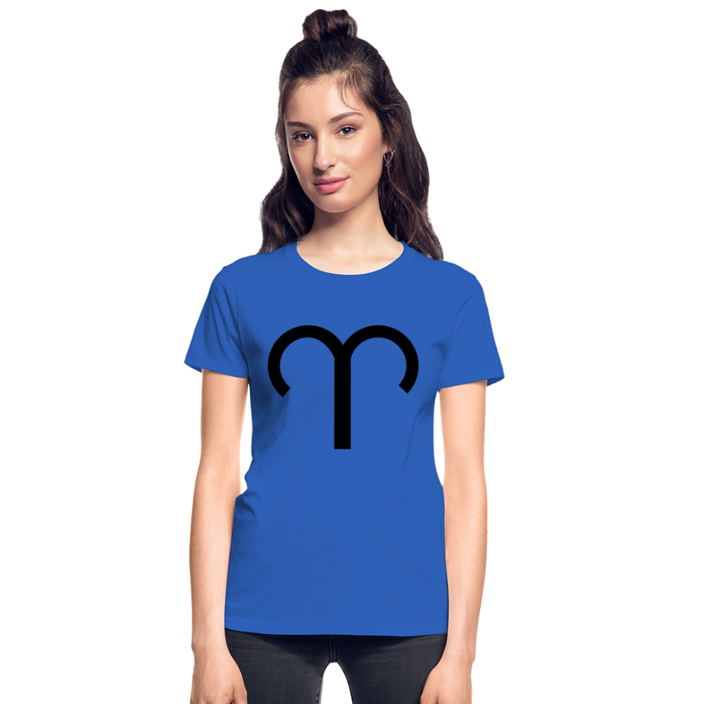 Aries Gildan Ultra Cotton Ladies T-Shirt - royal blue
