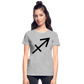 Sagittarius Gildan Ultra Cotton Ladies T-Shirt - heather gray