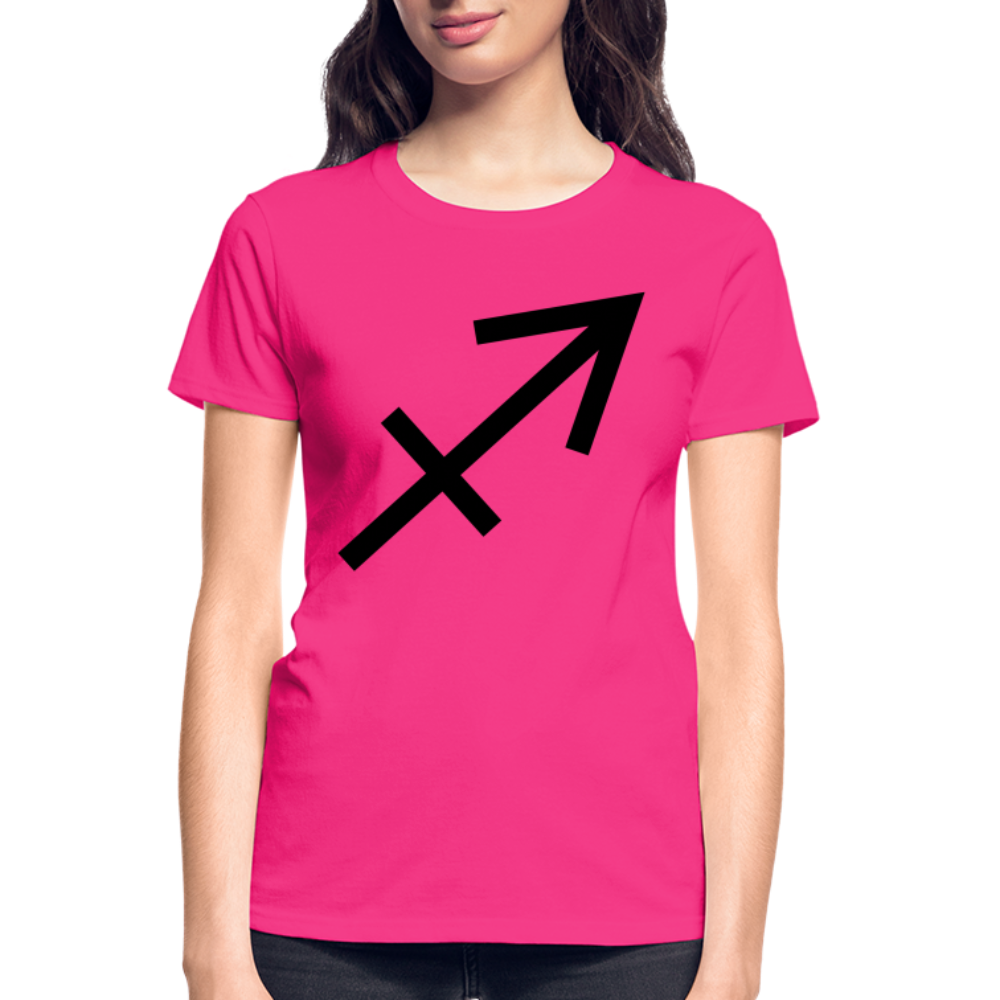 Sagittarius Gildan Ultra Cotton Ladies T-Shirt - fuchsia