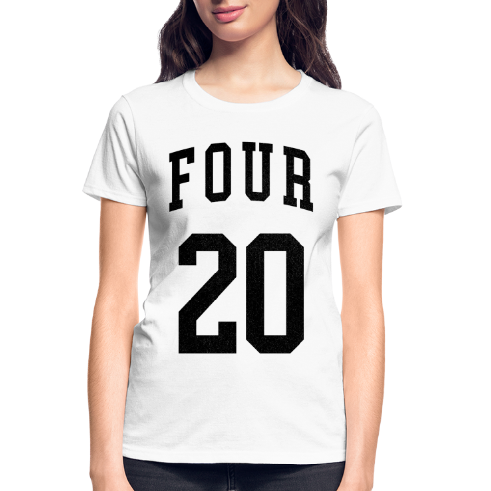 Four 20 Ultra Cotton Ladies T-Shirt - white