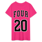 Four 20 Ultra Cotton Ladies T-Shirt - fuchsia
