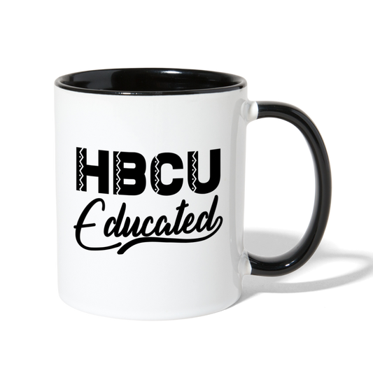 HBCU Educated Mug - white/black
