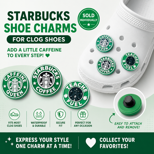 Coffee Shoe Charm