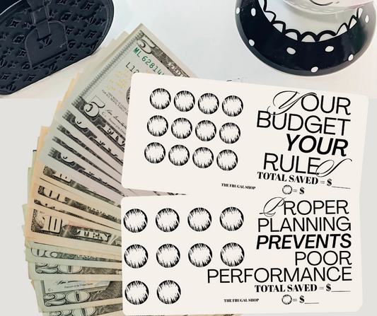 Smart Money Moves Laminated Savings Challenge Cards – Plan, Earn, and Budget Better