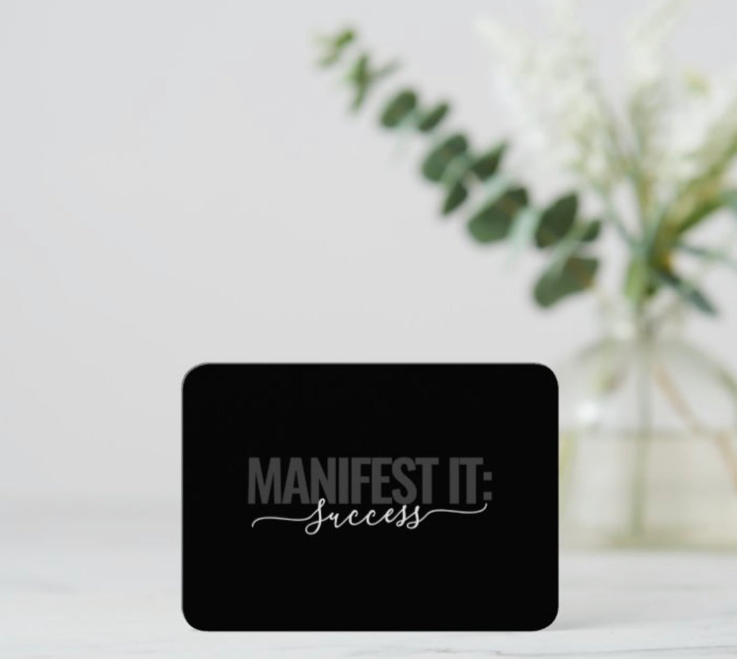 Manifest It Success 5 Ps Double Sided Planner Card