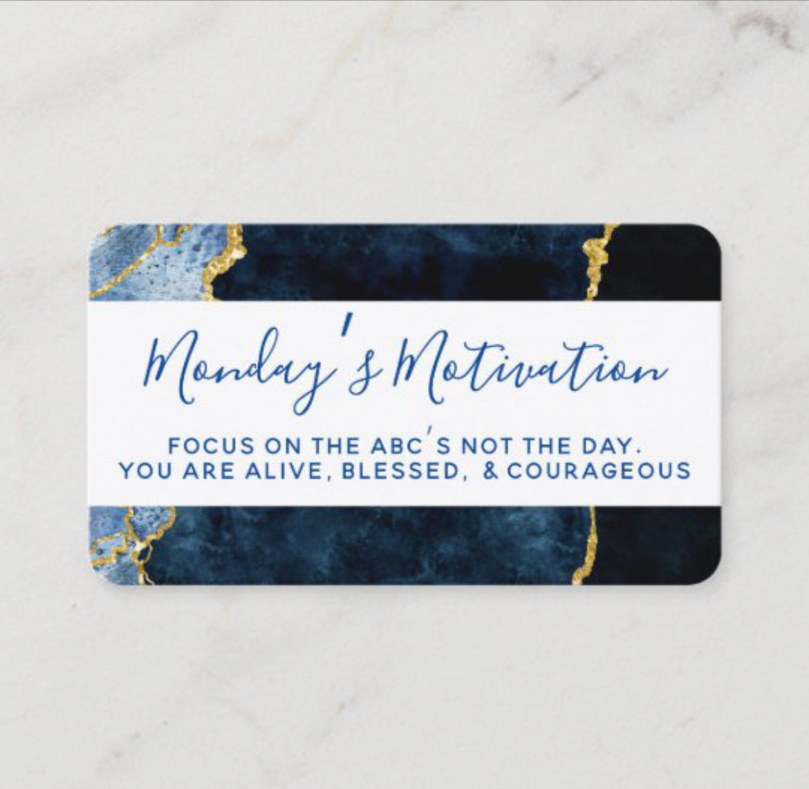 Monday’s Motivation ABCs Planner Card