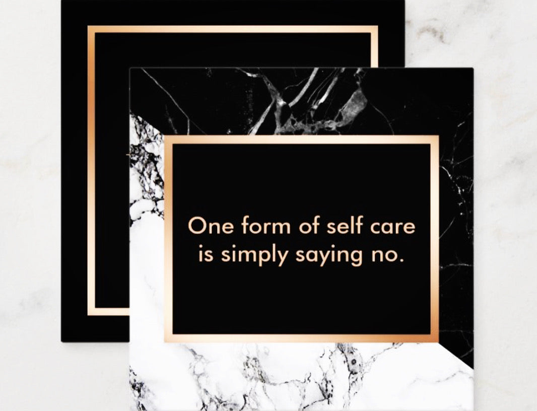 Self Care — One Form of Self Care is Saying No Planner Card