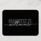 Manifest It Millionaire Double Sided Planner Card