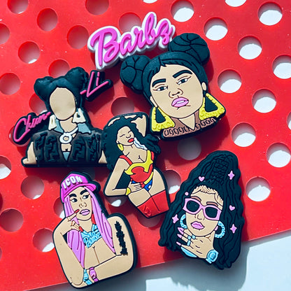Female Rappers Hip Hop Shoe Charm