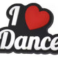 I Love Ballet Dance Shoe Charm