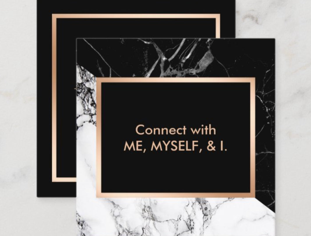 Self Care - Connect with ME, MYSELF, and I Planner Card