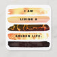 I Am Living A Golden Life Affirmation Planner Card