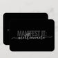 Manifest It Millionaire Double Sided Planner Card