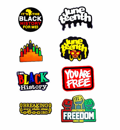 Juneteenth Black History Shoe Charm