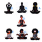 Chakra Meditation Yoga Shoe Charm