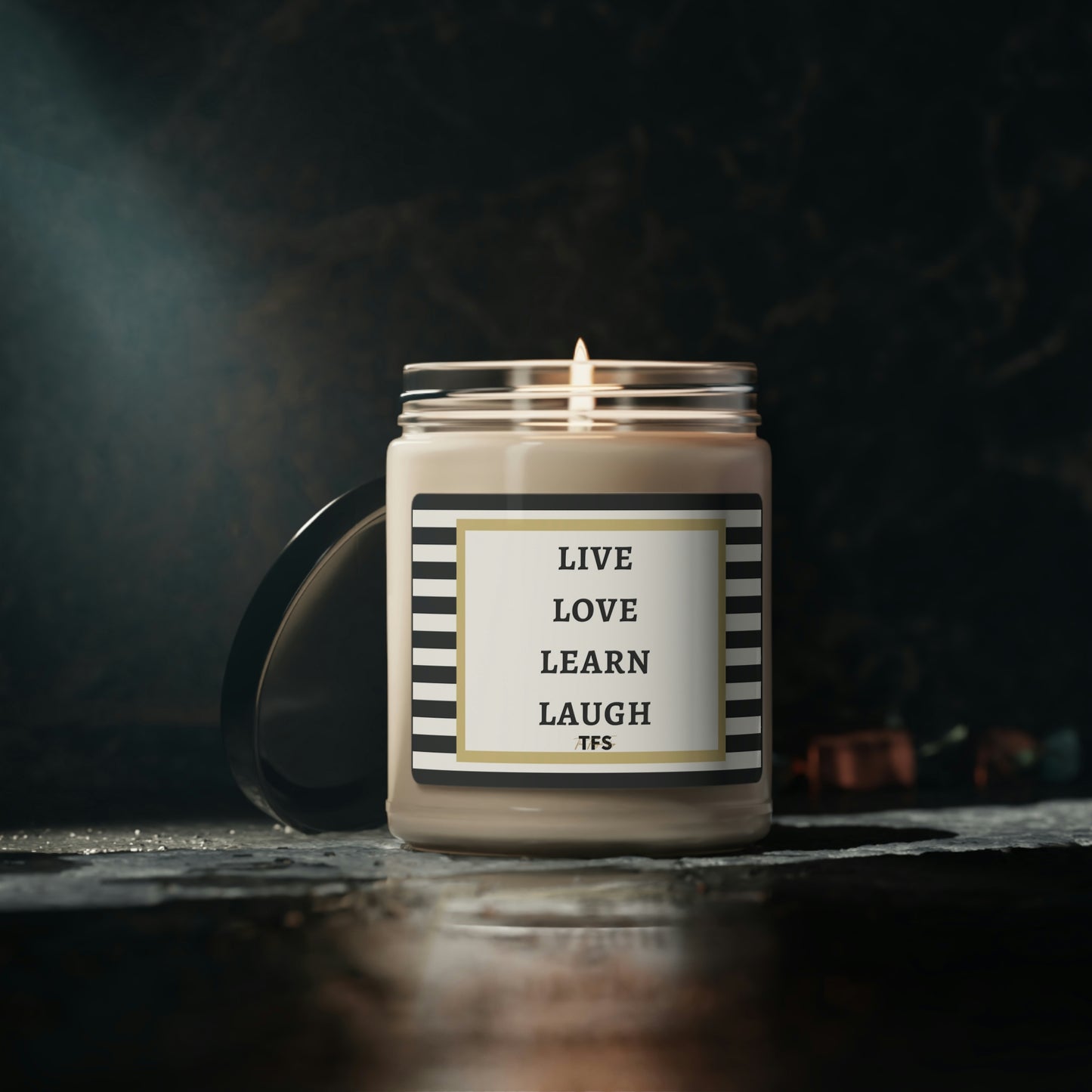 Live Love Learn Laugh Scented Soy Candle, 9oz