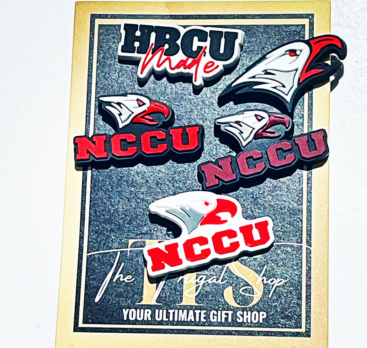 HBCU Shoe Charm- Bethune Cookman, Central State, Claflin, Clark Atlanta, Langston, Maryland Eastern Shore, NC Central, Tuskegee, Winston Salem