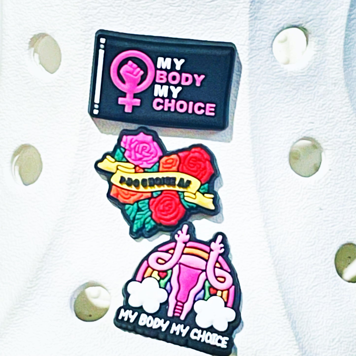 Pro Choice My Body My Choice Shoe Charm