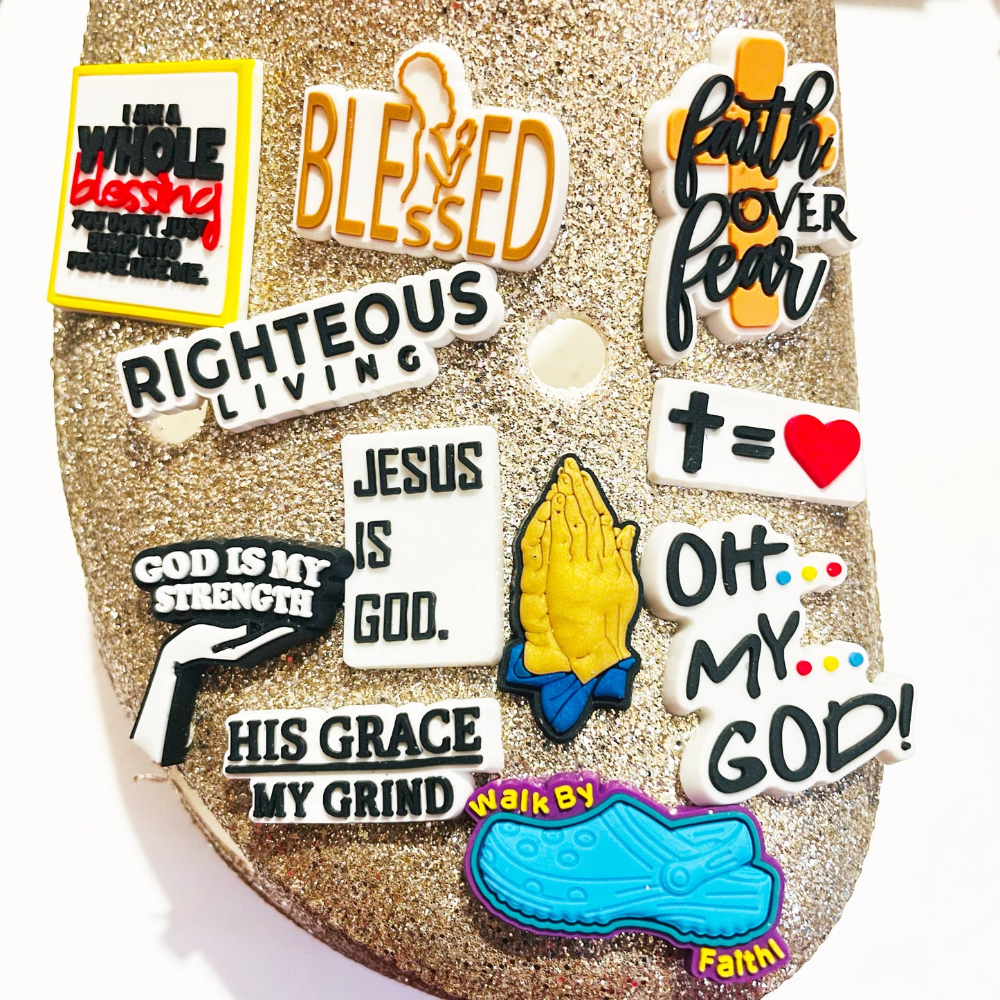Faith Jesus Christ God Related Shoe Charm