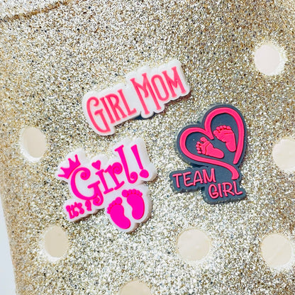 Gender Reveal Boy Mom & Girl Mom Shoe Charm
