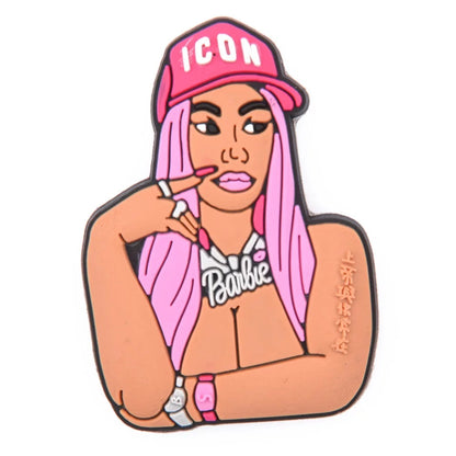Female Rappers Hip Hop Shoe Charm