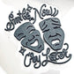 Smile Now Cry Later Masks Shoe Charm