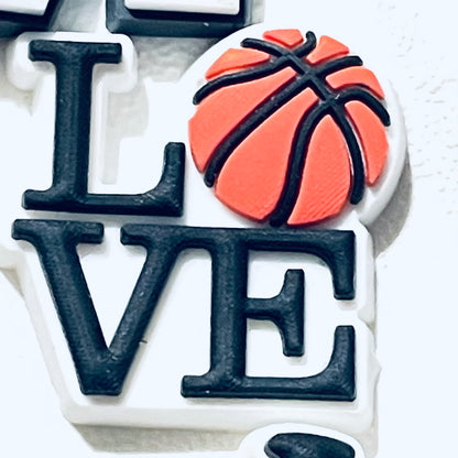 I Love Sports Shoe Charm