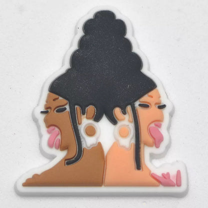 Female Rappers Hip Hop Shoe Charm