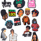 Natural Locs Coils Curls Afro Braids Short Hair Styles Shoe Charms