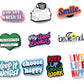 Positive Focused Self Care Quotes Shoe Charm