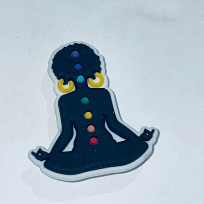 Chakra Meditation Yoga Shoe Charm