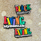 Black History Legends and Quotes Shoe Charm