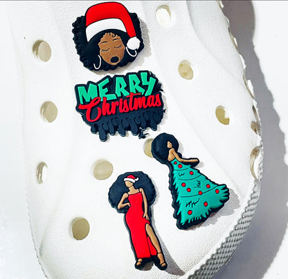 Merry Christmas Tree Dress Shoe Charm