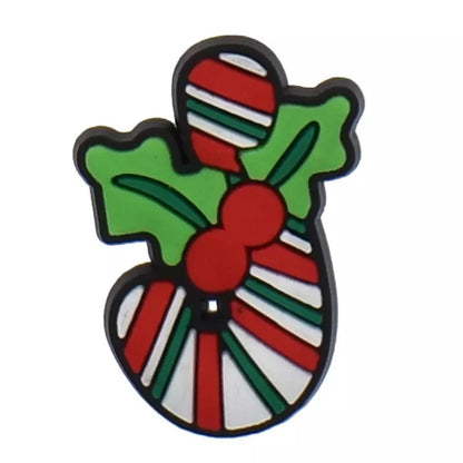 Christmas Peppermint Candy Gingerbread House Shoe Charm