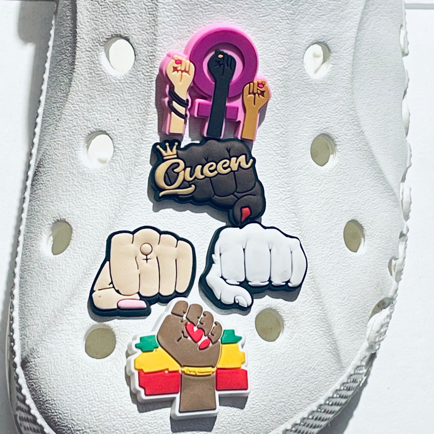 Women’s Day Feminist Fists Pro Choice Shoe Charms