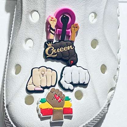 Women’s Day Feminist Fists Pro Choice Shoe Charms