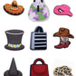 Boots Hats and Purses Shoe Charm