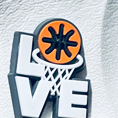 I Love Sports Shoe Charm
