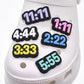 Angel Numbers (111, 222, 333, 444, 555, 1111) Shoe Charm