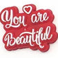 Positive Focused Self Care Quotes Shoe Charm