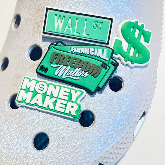 Financial Money Shoe Charm