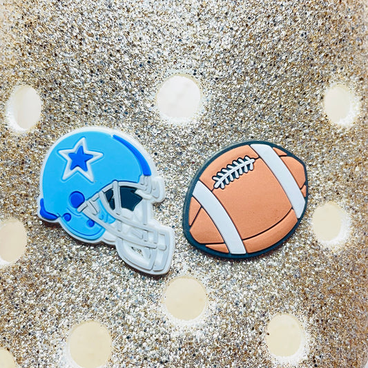 Cowboys Helmet Football Shoe Charms